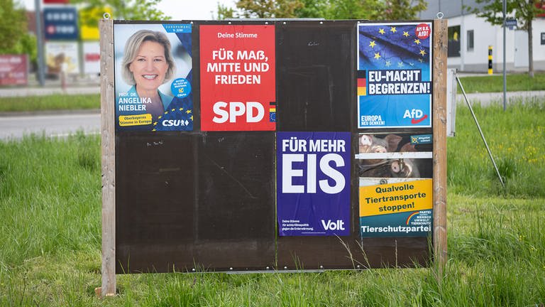 Europawahl-Plakate in Bayern