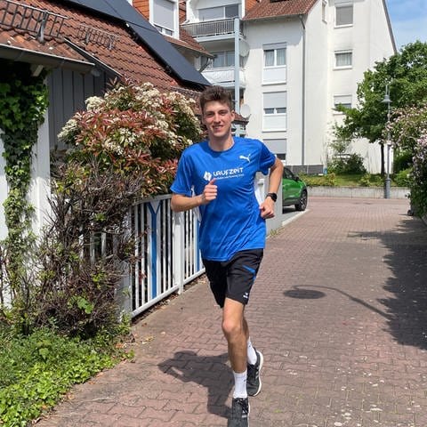 Das Ginsheimer Lauftalent Patrick Andres will seinen Titel beim Halbmarathon Mainz verteidigen. (Foto: SWR, G. Schlenk)