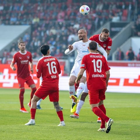 Spielszene aus 1. FC Heidenheim - Mainz 05 (Foto: IMAGO, IMAGO / Eibner)