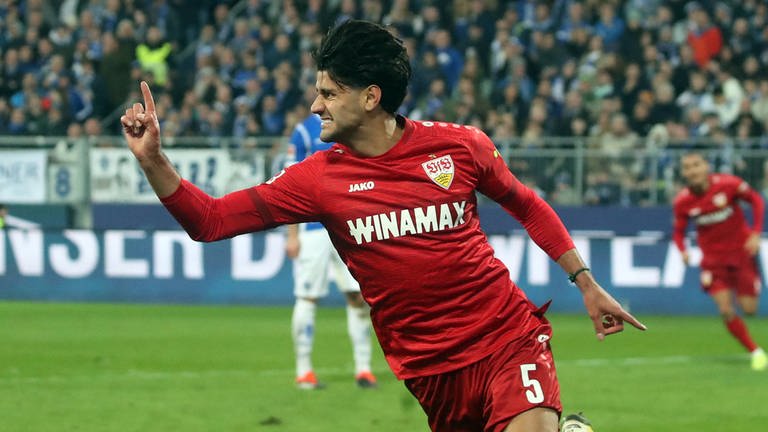 Mo Dahoud bejubelt seinen Treffer für den VfB gegen Darmstadt (Foto: IMAGO, Sportfoto Rudel)