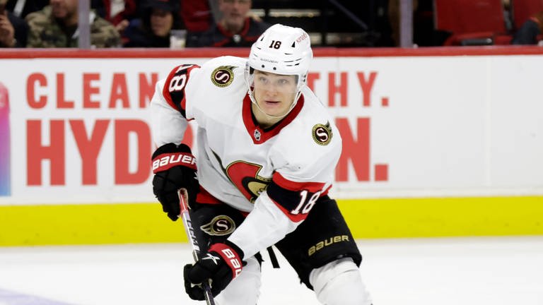 NHL-Profi Tim Stützle (21) von den Ottawa Senators