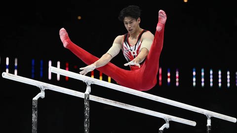 Der Japaner Daiki Hashimoto hat mit Japan bei der Turn-WM in Antwerpen reüssiert. (Foto: IMAGO, IMAGO / Belga)