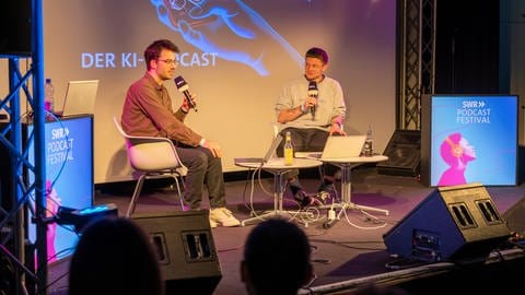 Der KI Podcast beim SWR Podcastfestival 2024 (Foto: Uwe Riehm)