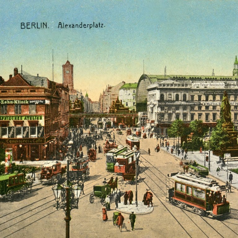 Berlin Alexanderplatz. Stadtansicht um 1910 (Foto: IMAGO, imago/Gerhard Leber)