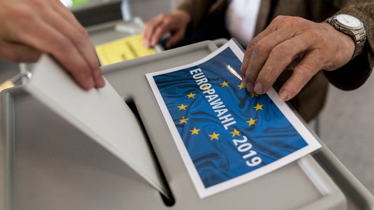 Stimmzettel der Europawahl 2019