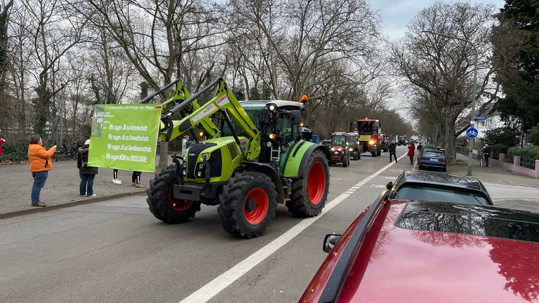 Bauern protestieren in Ludwigshafen