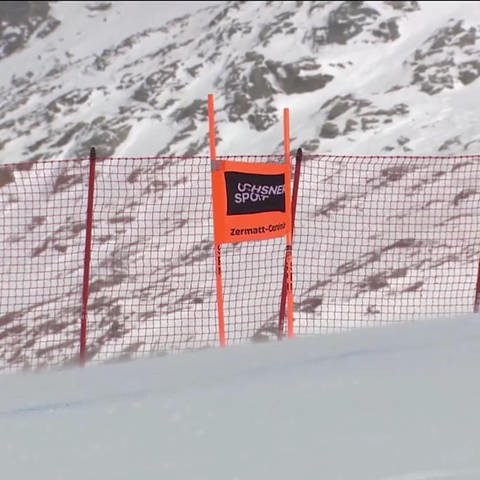 eine Skipiste in Zermatt