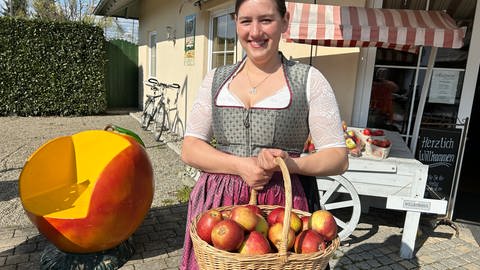 Traumberuf Landwirtin: Apfelbäurin Sina Bernhard aus Kressbronn übernimmt Obsthof (Foto: SWR, Sabine Steinfurth)