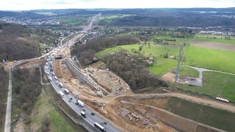 Baustelle auf der A8 bei Pforzheim (Foto: Autobahn GmbH Niederlassung Südwest)