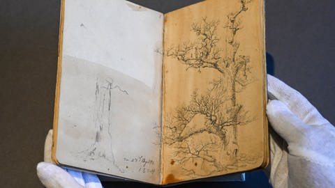 Kam unter den Hammer: das Karlsruher Skizzenbüchlein des berühmten Malers Caspar David Friedrich