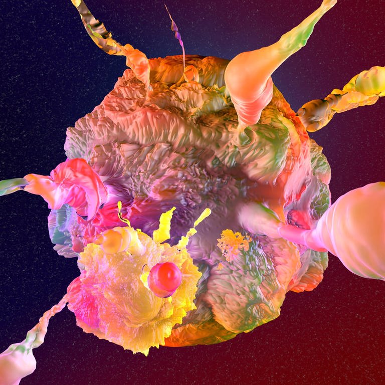 Illustration einer Krebszelle