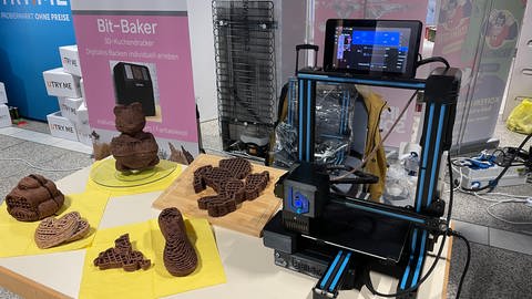 Kuchen aus dem 3D-Drucker beim New Food Festival