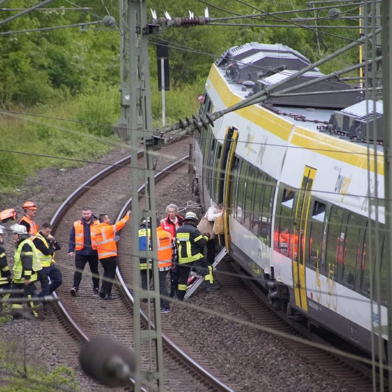 Plochingen: Zug muss auf freier Strecke evakuiert werden- Technischer Defekt (Foto: SDMG )