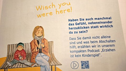 Lieber mit dem Kind spielen als mit dem Handy! Eine Bitte des Kinderschutzbundes UlmNeu-Ulm an die Eltern. (Foto: SWR)