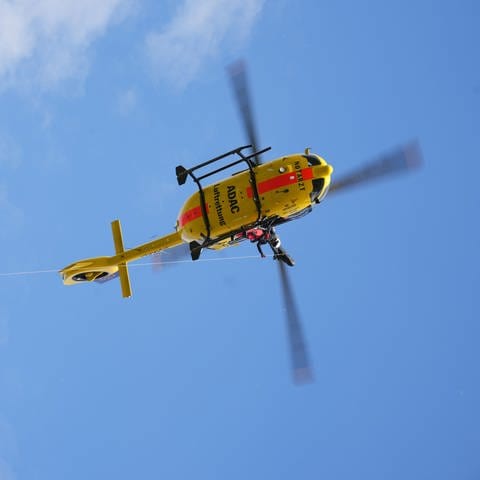 Hubschrauber vom ADAC.