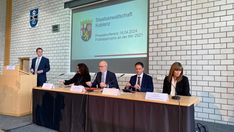 Die Staatsanwaltschaft Koblenz gibt die Ergebnisse ihrer Ermittlungen in Sachen Flutkatastrophe im Ahrtal 2021 bekannt. (Foto: SWR)