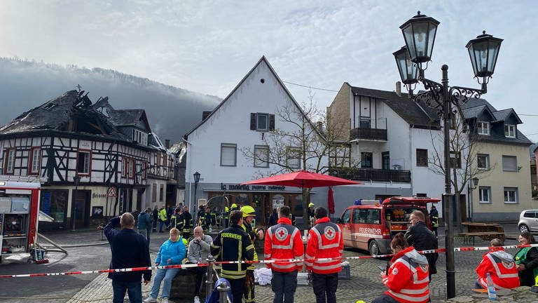 Vier Gebäude in Winningen in Brand geraten