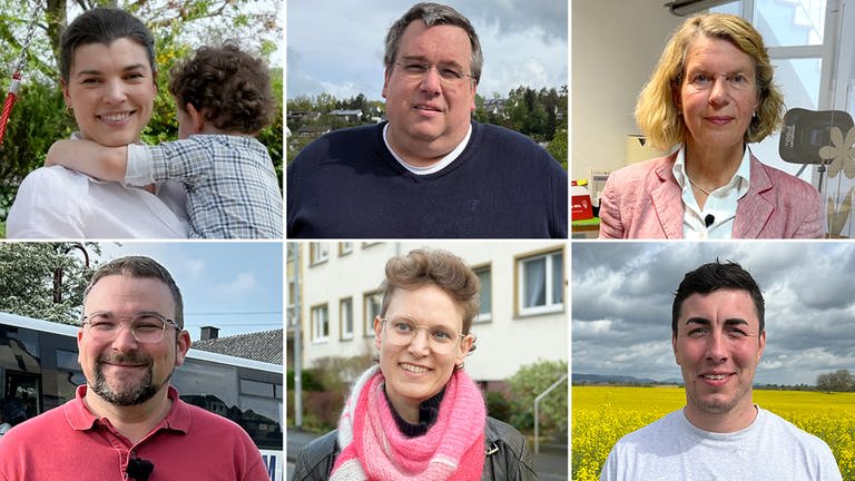 Diese Menschen haben uns für die Serie "Zugehört" zur Kommunalwahl Rheinland-Pfalz  erzählt,
