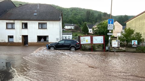 Das Hochwasser in Kirn-Sulzbach kam überraschend.
