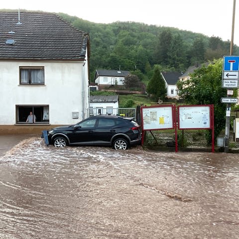 Das Hochwasser in Kirn-Sulzbach kam überraschend.