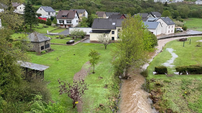 Hochwasser-Schäden durch Unwetter in Jünkerath-Glaadt 