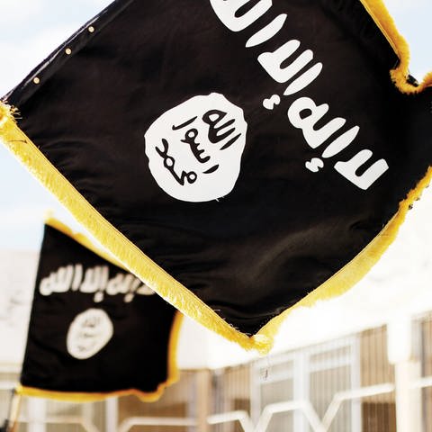 Nov. 19, 2015 - Raqqa, Syria - Islamic State of Iraq and the Levant propaganda photo showing the Black Muhammad Standard banner symbol of ISIS (Foto: picture-alliance / Reportdienste, picture alliance / ZUMAPRESS.com | Dabiq)