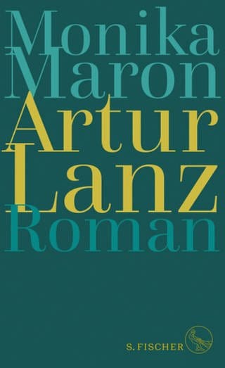 Autorin Monika Maron und das Cover ihres Romanes: Artur Lanz