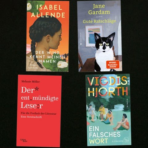 lesenswert Bücher vom 14.4.2024 (Foto: Pressestelle, Suhrkamp Verlag, Hanser Verlag, S. Fischer Verlag, Galiani Verlag)