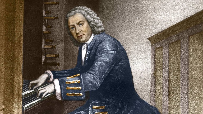 Johann Sebastian Bach, Gravur aus dem 19. Jahrhundert