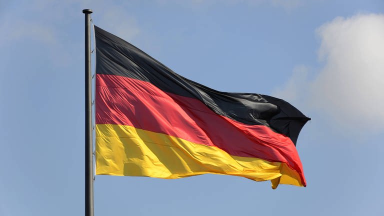 Eine Deutschland-Fahne