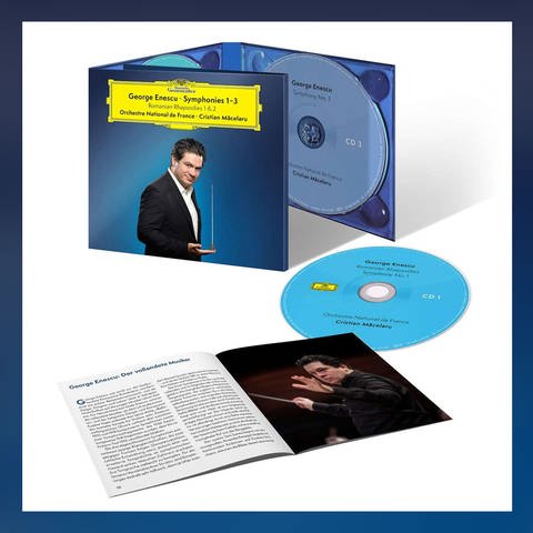 Album-Cover: Cristian Măcelaru dirigiert George Enescus Orchestermusik