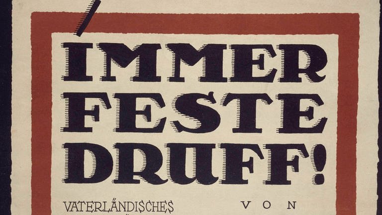Walter Kollo, Immer feste druff!  Titelblatt Kollo, Walter Operettenkomponist; 1878-1940. Werke: Immer feste druff! 