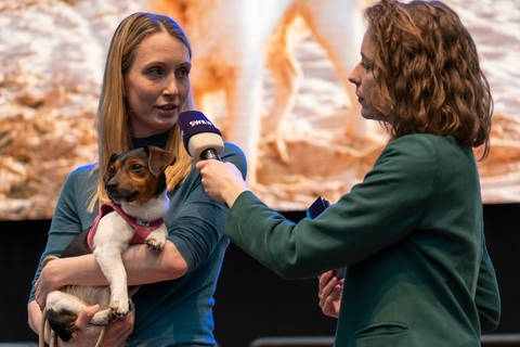 Hunde-Reise-Expertin Sophie Lübbert im SWR Messeradio (Foto: SWR)