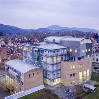 Das Bild zeigt das Studio in Freiburg (Foto: Jürgen Pollak)