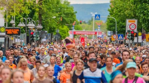10.000 Menschen waren beim Gutenberg-Halbmarathon auf Strecke.
