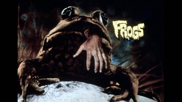 Film "Frogs - Killer Aus Dem Sumpf" (1972) Poster Regie: George McCowan , Orion Pict. (Foto: picture-alliance / Reportdienste, United Archives)