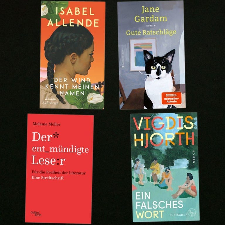 lesenswert Bücher vom 14.4.2024 (Foto: Pressestelle, Suhrkamp Verlag, Hanser Verlag, S. Fischer Verlag, Galiani Verlag)
