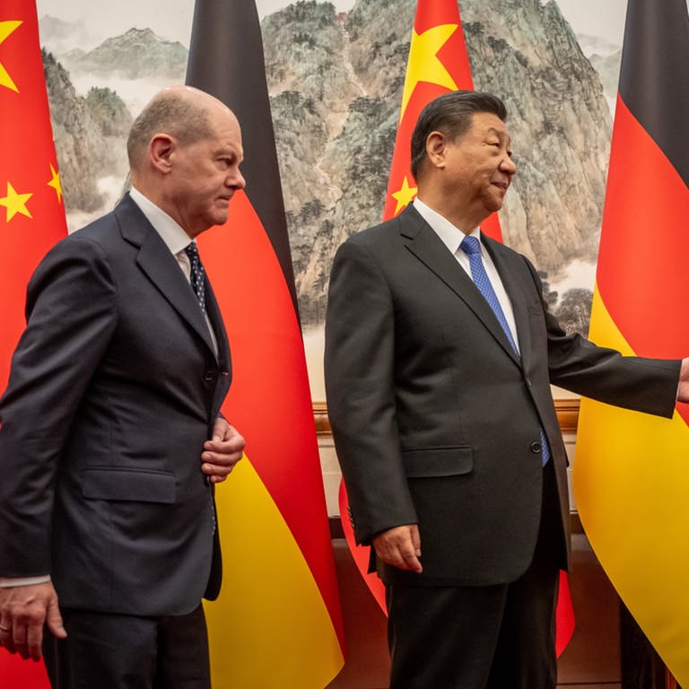 Kanzler Scholz und Chinas Präsident Xi (Foto: dpa)