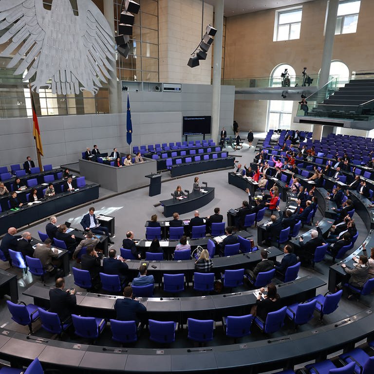 Blick ins Plenum des Bundestags. (Foto: EPA)