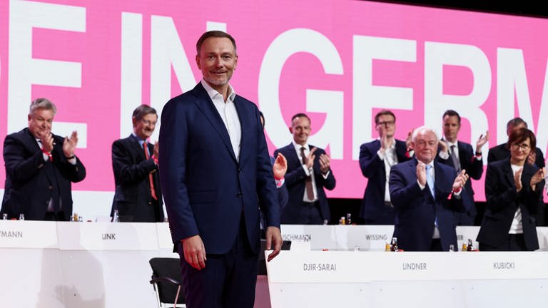 Christian Lindner auf dem FDP-Bundesparteitag (Foto: REUTERS)