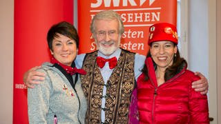 Sonja Faber-Schrecklein, Prof. Werner Mezger und Anina Wenderoth (Foto: SWR)