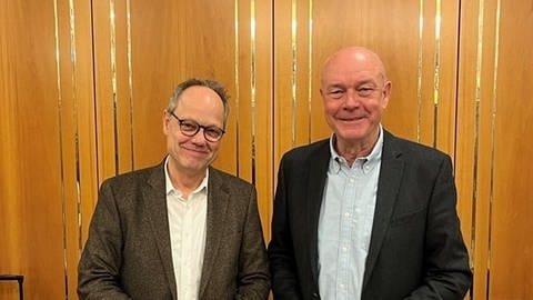 Kai Gniffke und Hans-Albert Stechl bei der Verwaltungsratsitzung am 3. Februar 2023 (Foto: SWR)