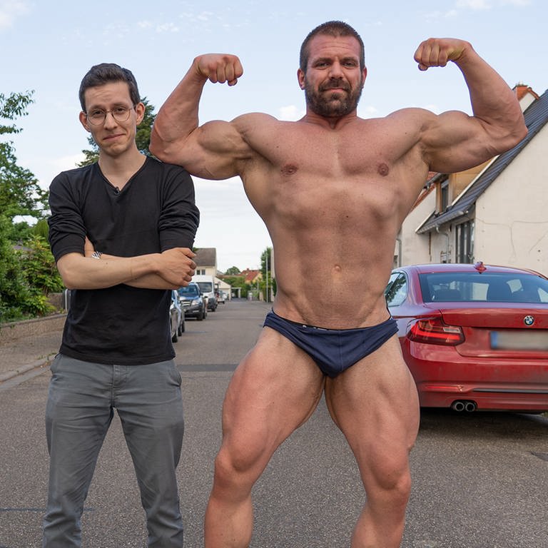 Andy, 29 Jahre alt, macht Bodybuilding (Foto: SWR)
