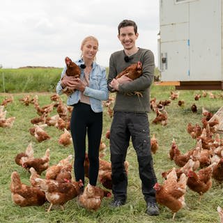 Lisa hält dem Tierwohl zuliebe 900 Hühner (Foto: SWR)