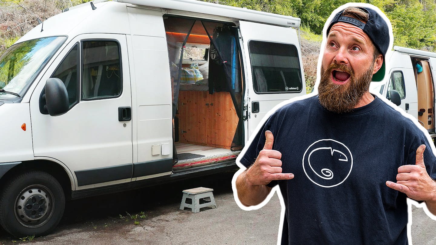 Chris lebt Vollzeit in seinem selbst ausgebauten Camper-Van. (Foto: SWR)