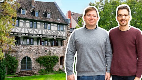 Dennis und Georg haben sich bei einer Besichtigung in das historische Amtshaus von Diez verliebt: Ein denkmalgeschütztes Fachwerkhaus aus dem Mittelalter. (Foto: SWR)