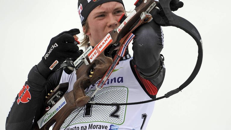 Biathlet Benedikt Doll bei der Junioren-WM 2011. (Foto: IMAGO, CTK)