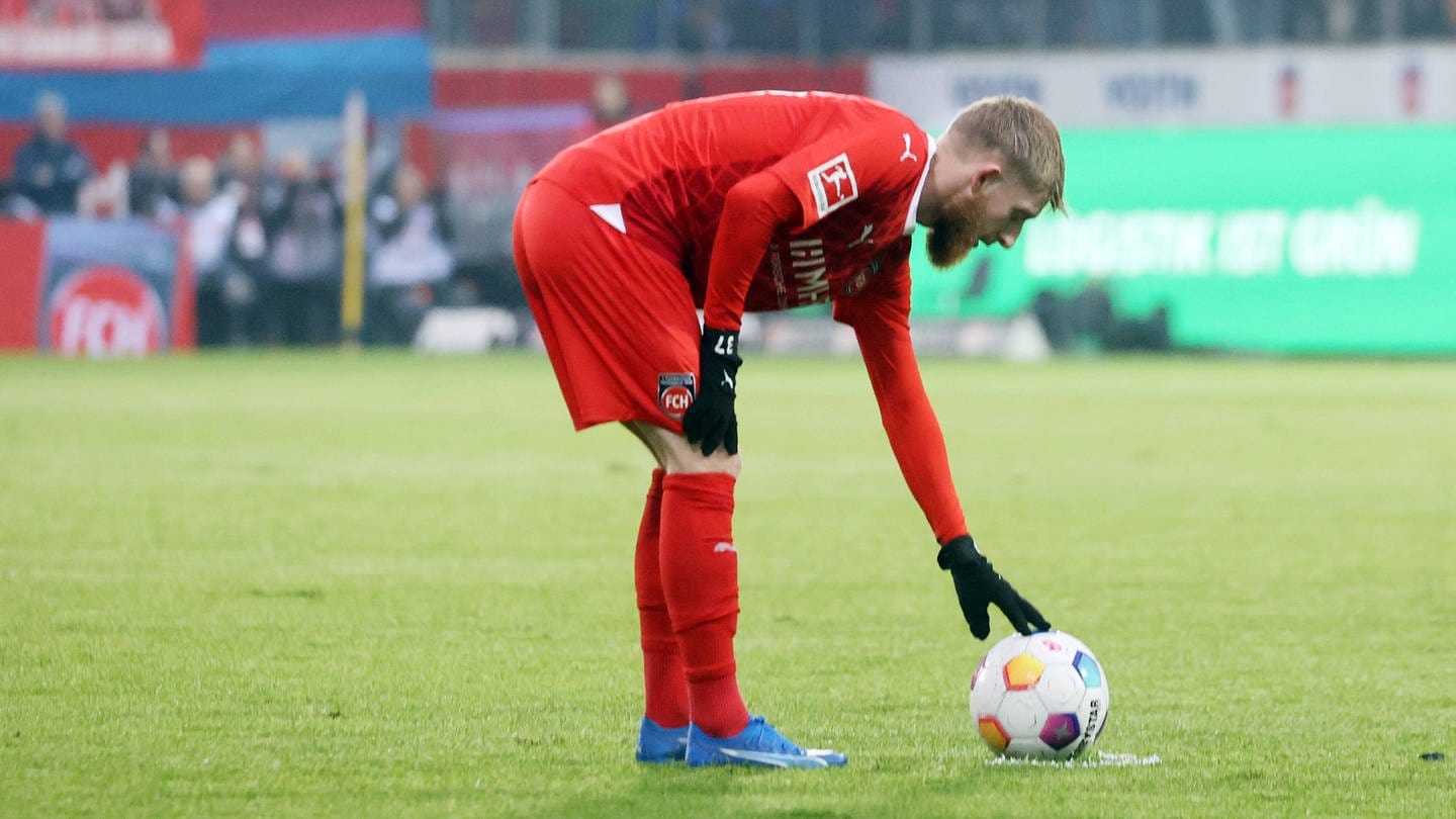 Jan-Niklas Beste vom 1. FC Heidenheim. (Foto: IMAGO, IMAGO / Sportfoto Rudel)