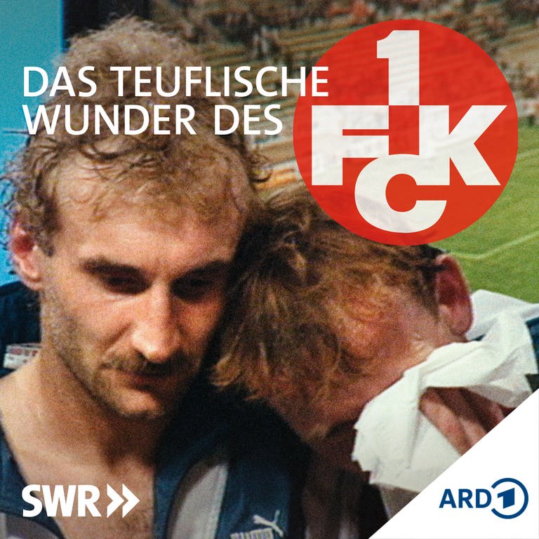 Tränen nach dem Abstieg: FCK Kapitän Andreas Brehme und der Leverkusener Rudi Völler (Foto: SWR)