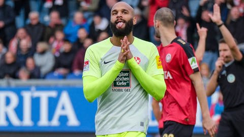 Viel Aufwand, kein Ertrag: Terrence Boyd im Spiel beim SV Wehen-Wiesbaden (1:2)